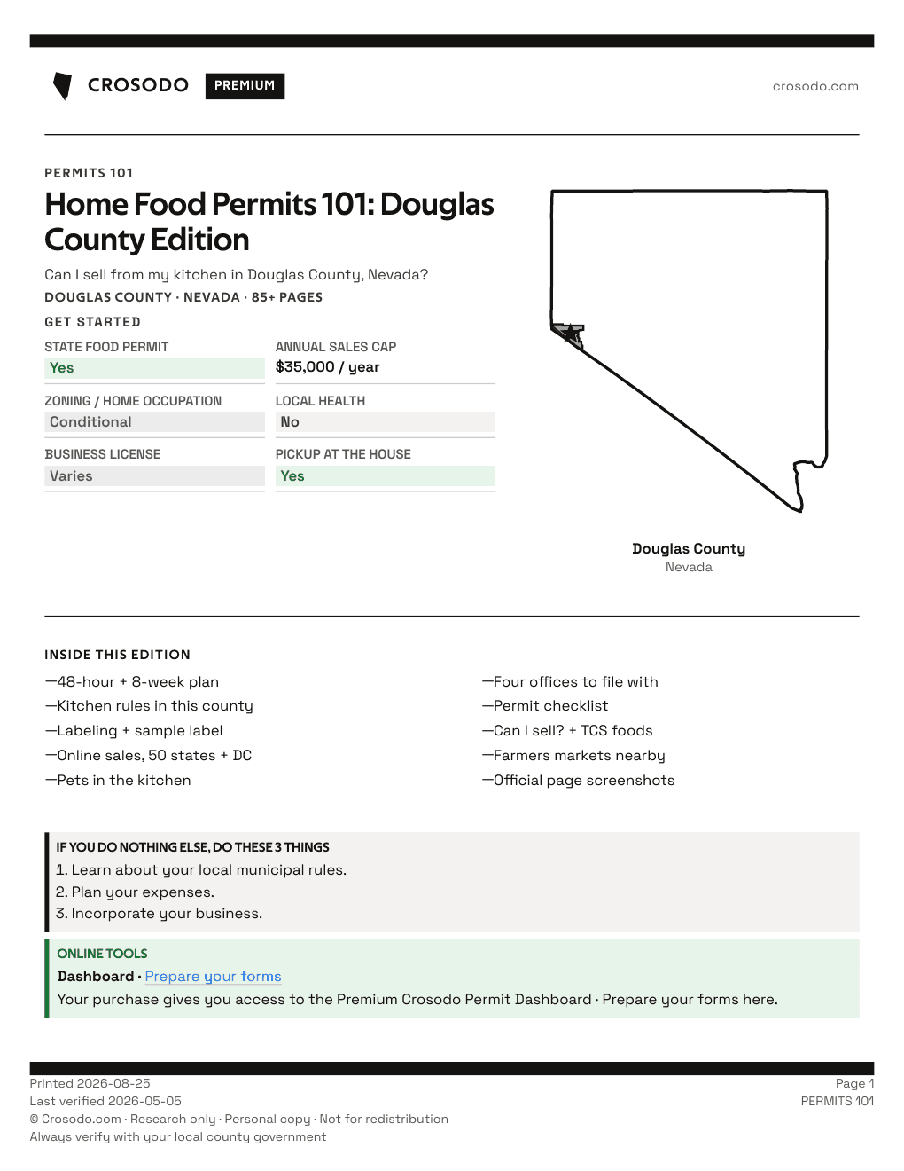 Permit Guide 101 cover for Douglas County
