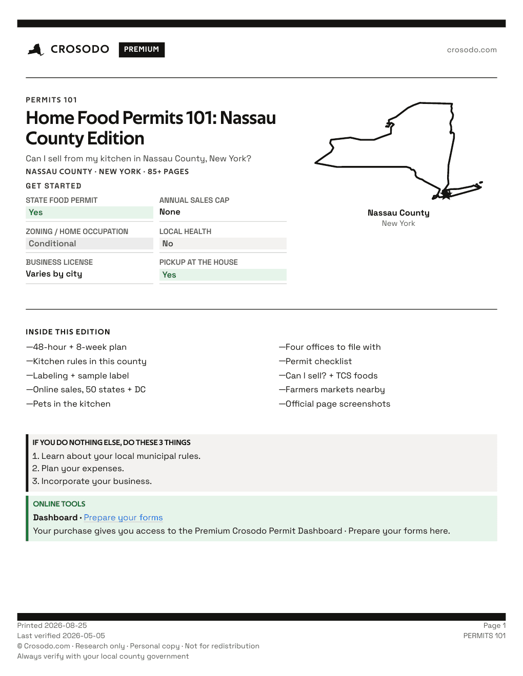 Permit Guide 101 cover for Nassau County