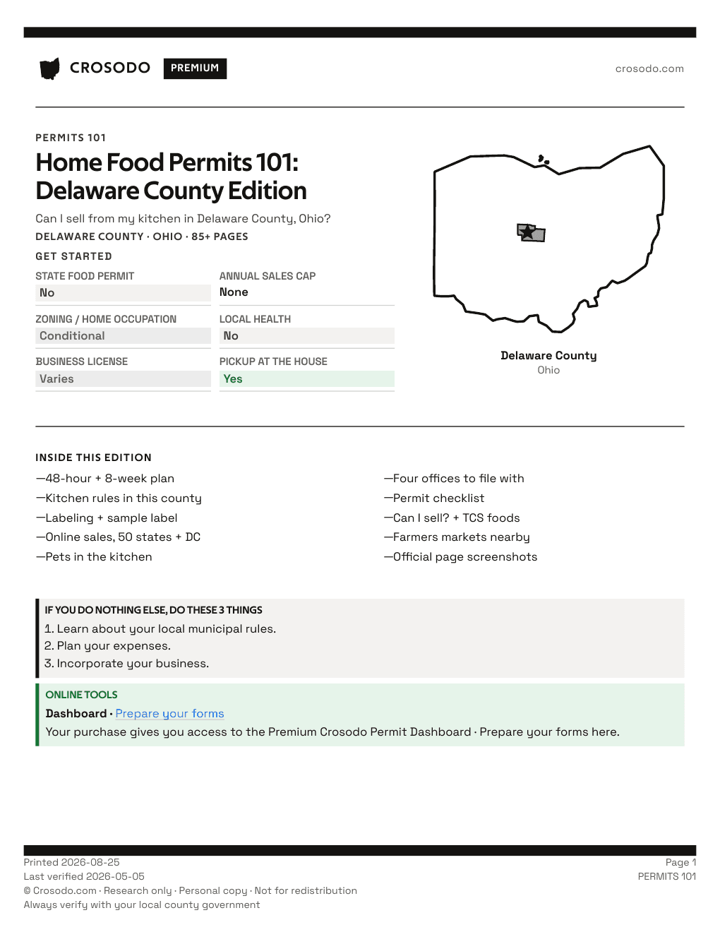 Permit Guide 101 cover for Delaware County