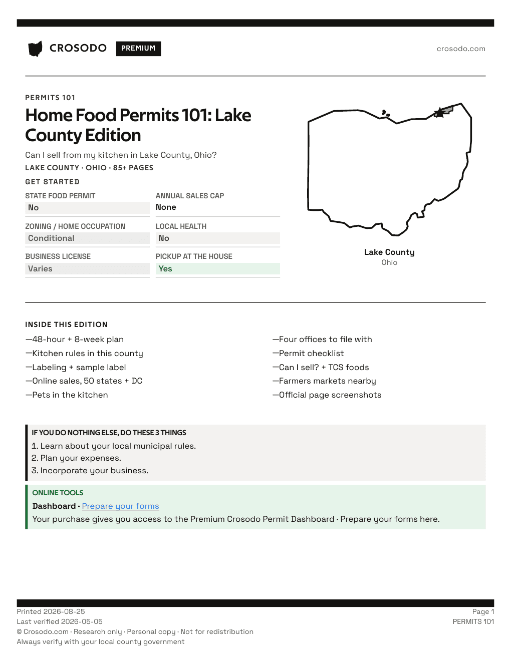 Permit Guide 101 cover for Lake County