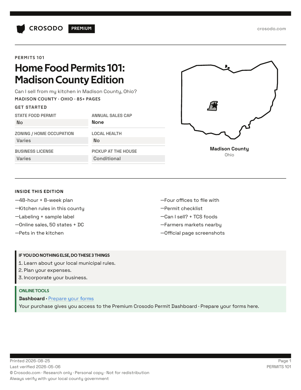 Permit Guide 101 cover for Madison County