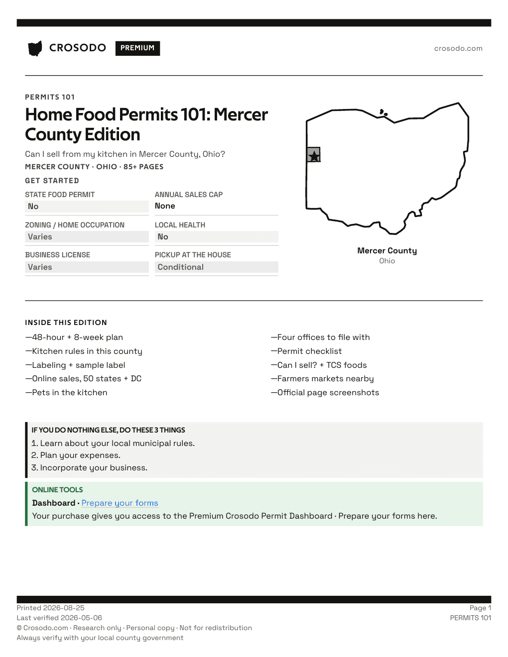 Permit Guide 101 cover for Mercer County