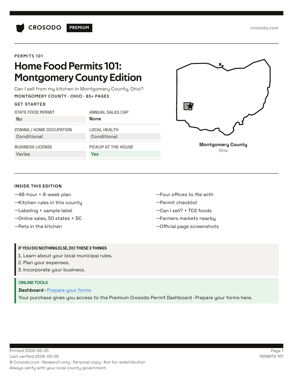 Permit Guide 101 cover for Montgomery County