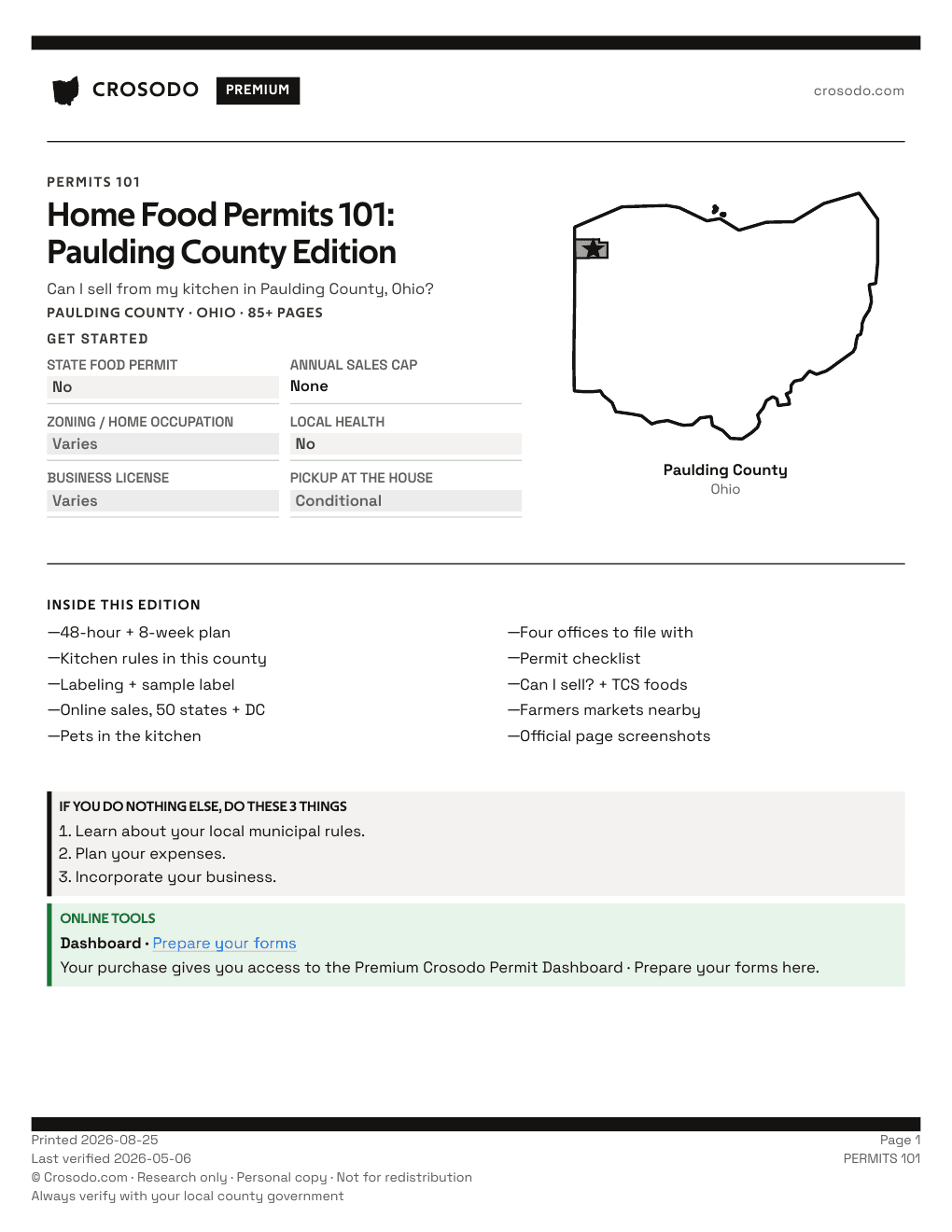 Permit Guide cover for Paulding County