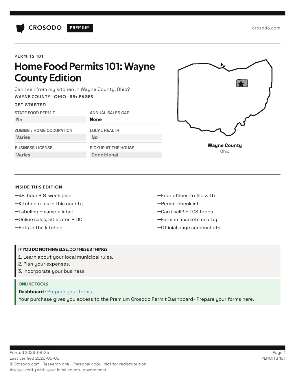 Permit Guide 101 cover for Wayne County
