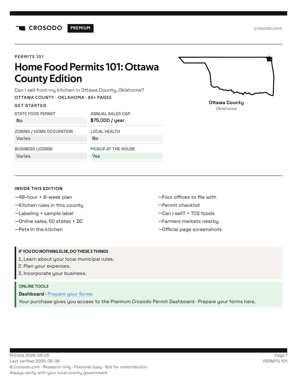 Permit Guide 101 cover for Ottawa County