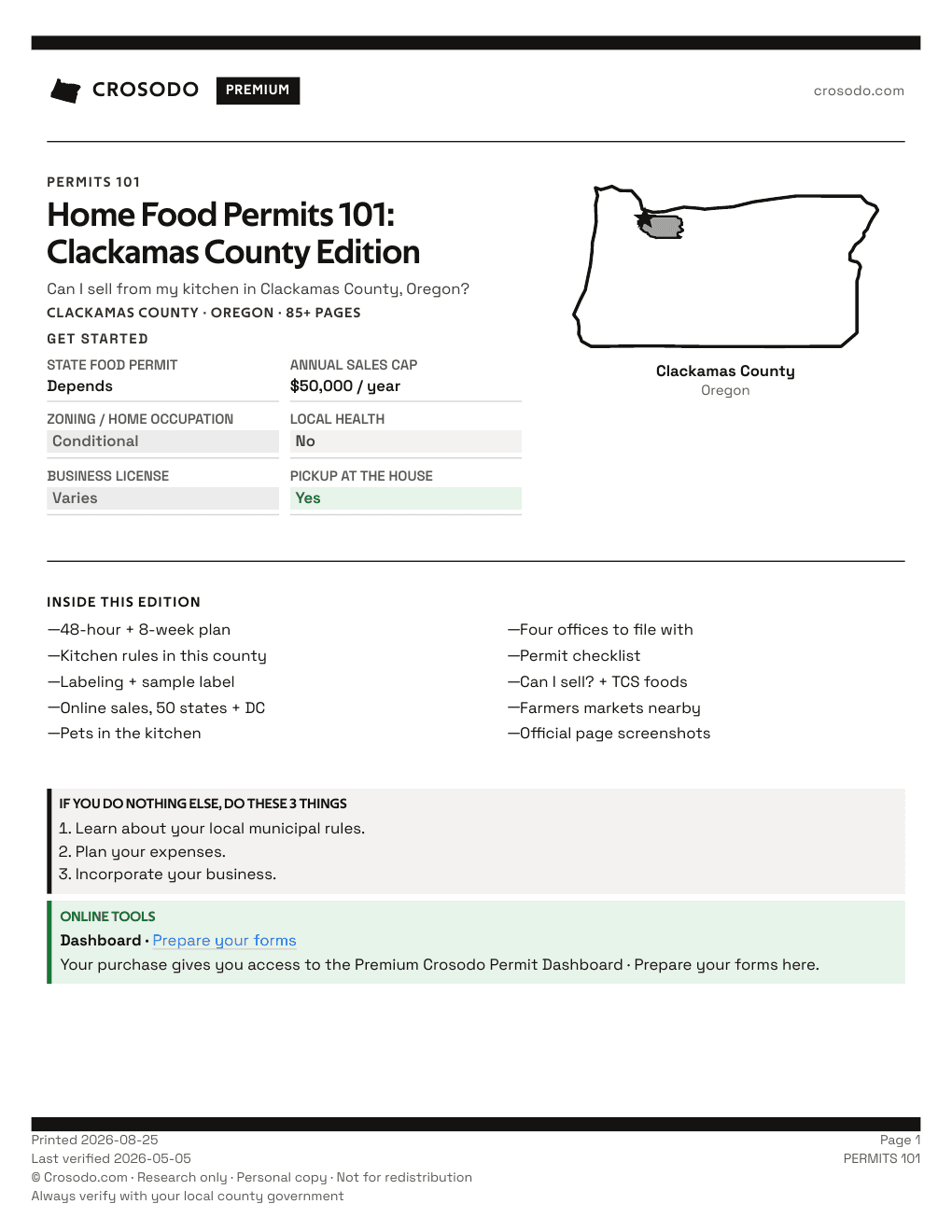 Permit Guide 101 cover for Clackamas County