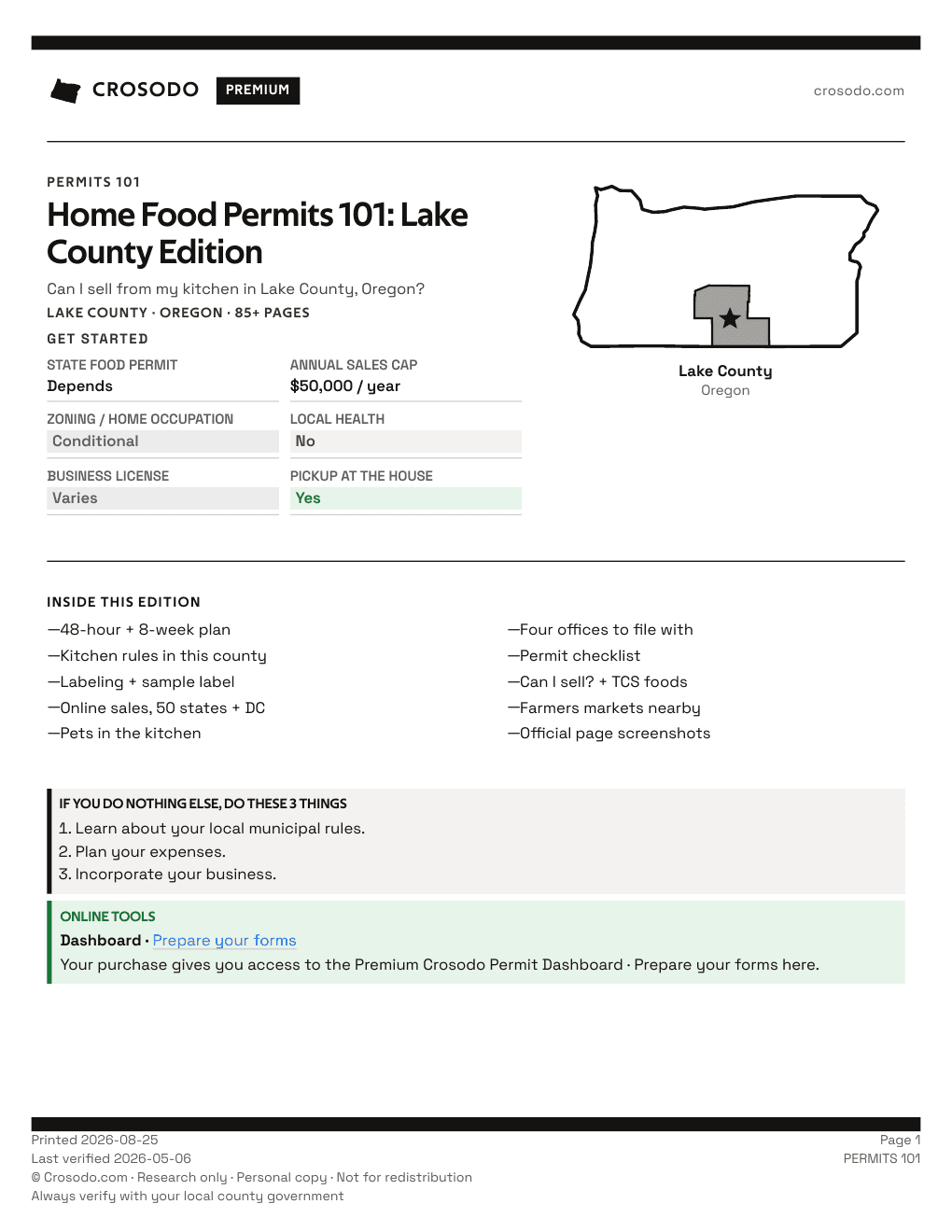 Permit Guide 101 cover for Lake County