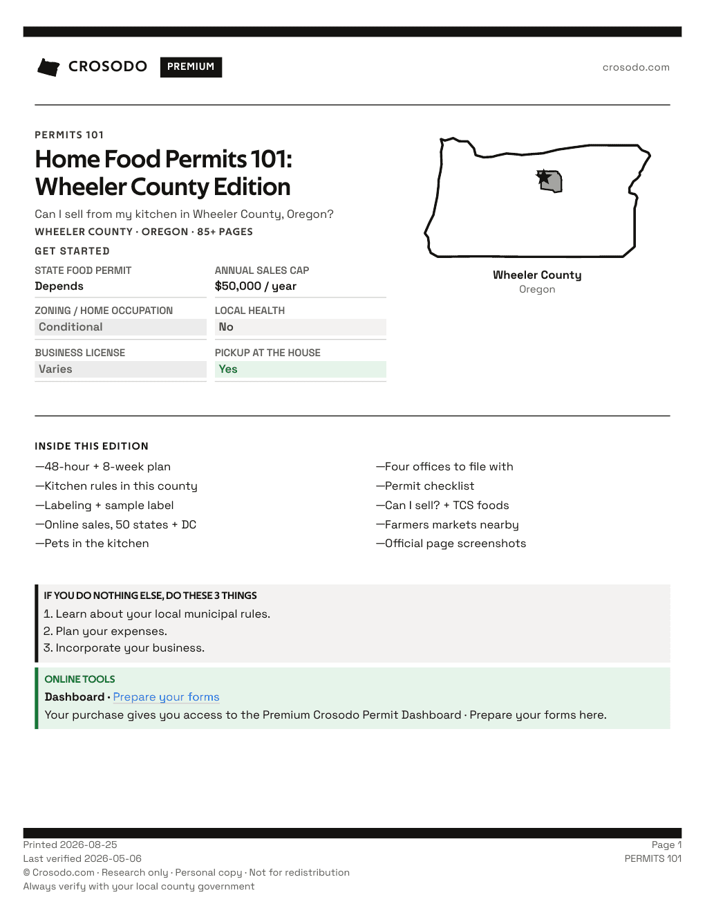 Permit Guide 101 cover for Wheeler County
