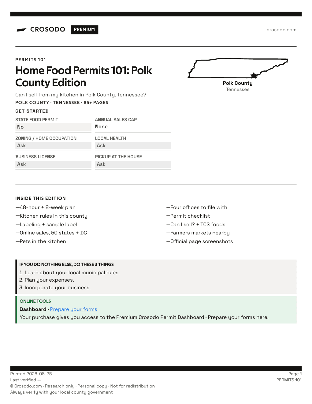 Permit Guide 101 cover for Polk County