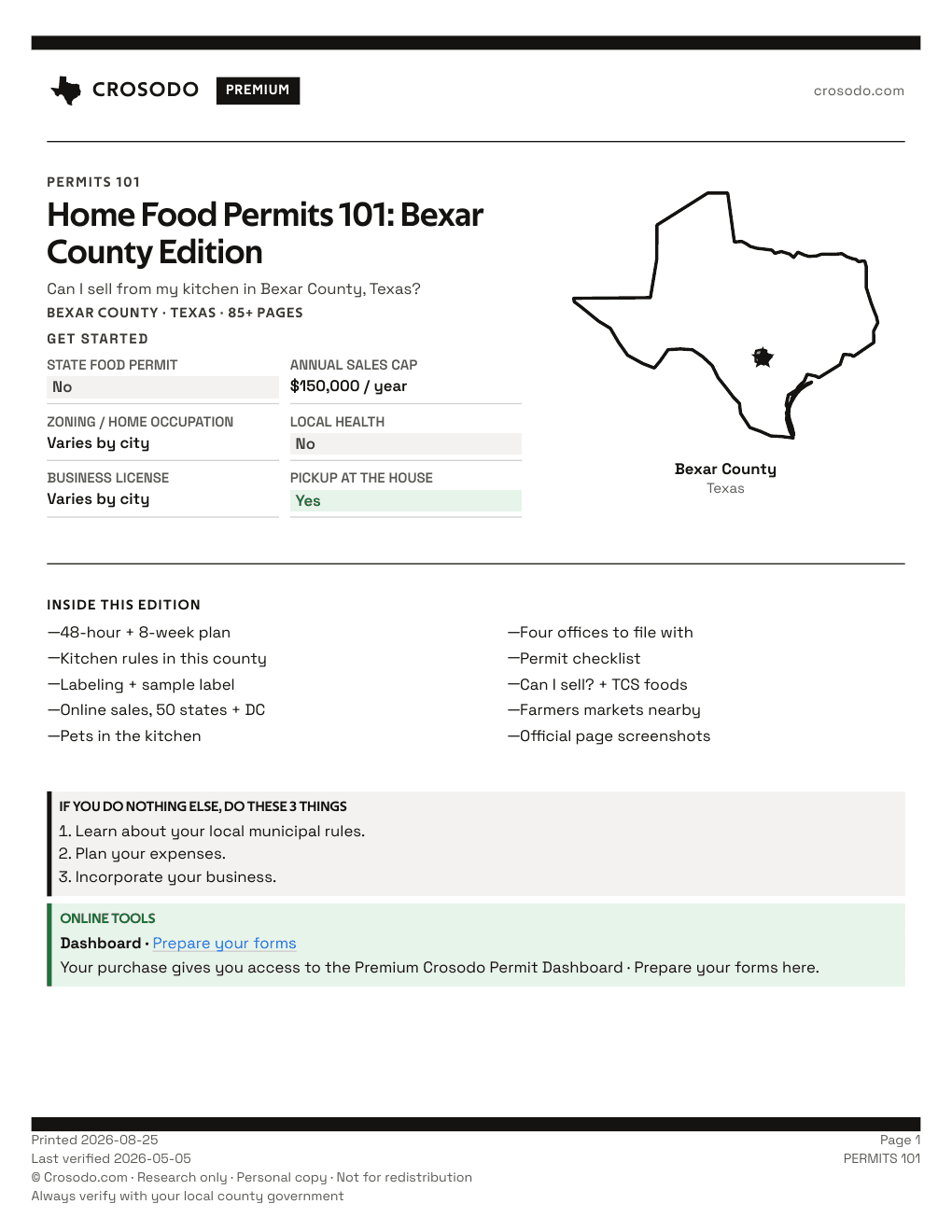 Permit Guide 101 cover for Bexar County