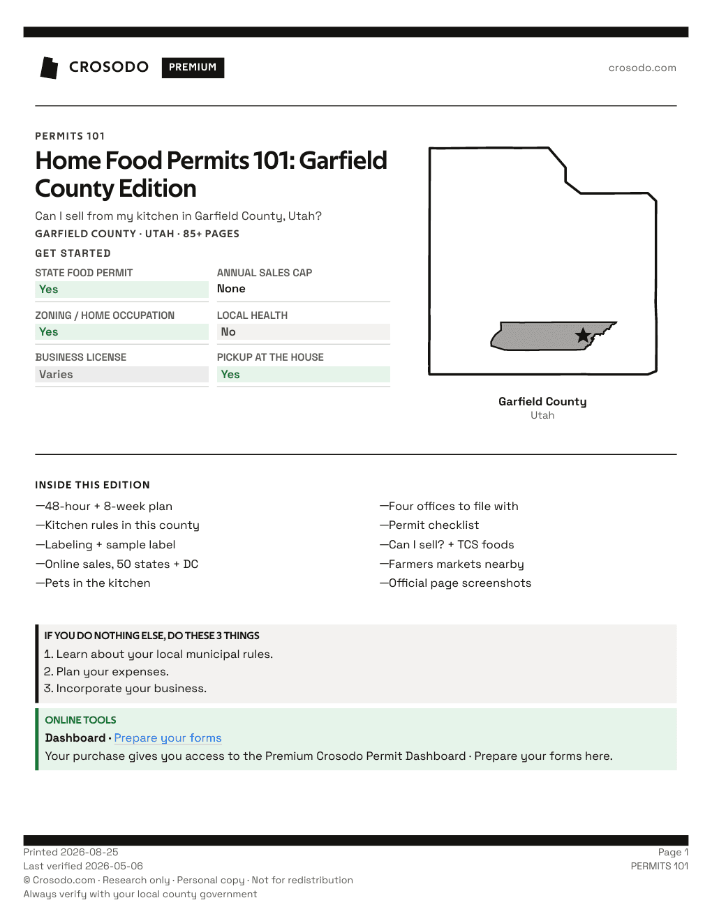Permit Guide 101 cover for Garfield County