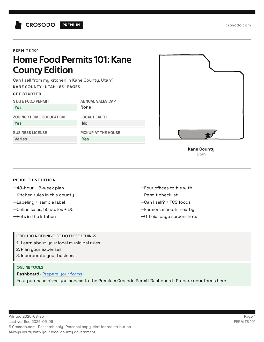 Permit Guide 101 cover for Kane County