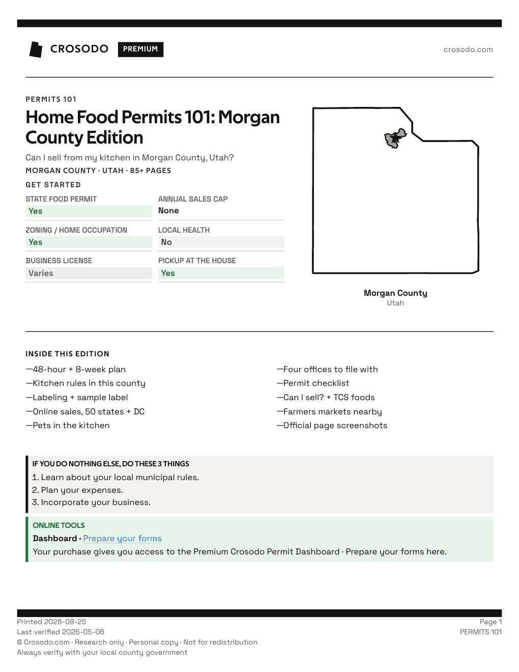 Permit Guide 101 cover for Morgan County