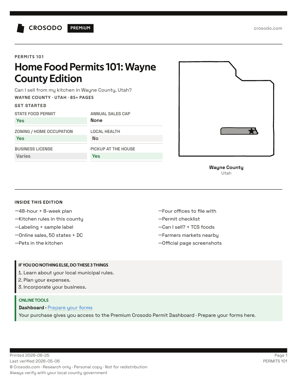 Permit Guide 101 cover for Wayne County