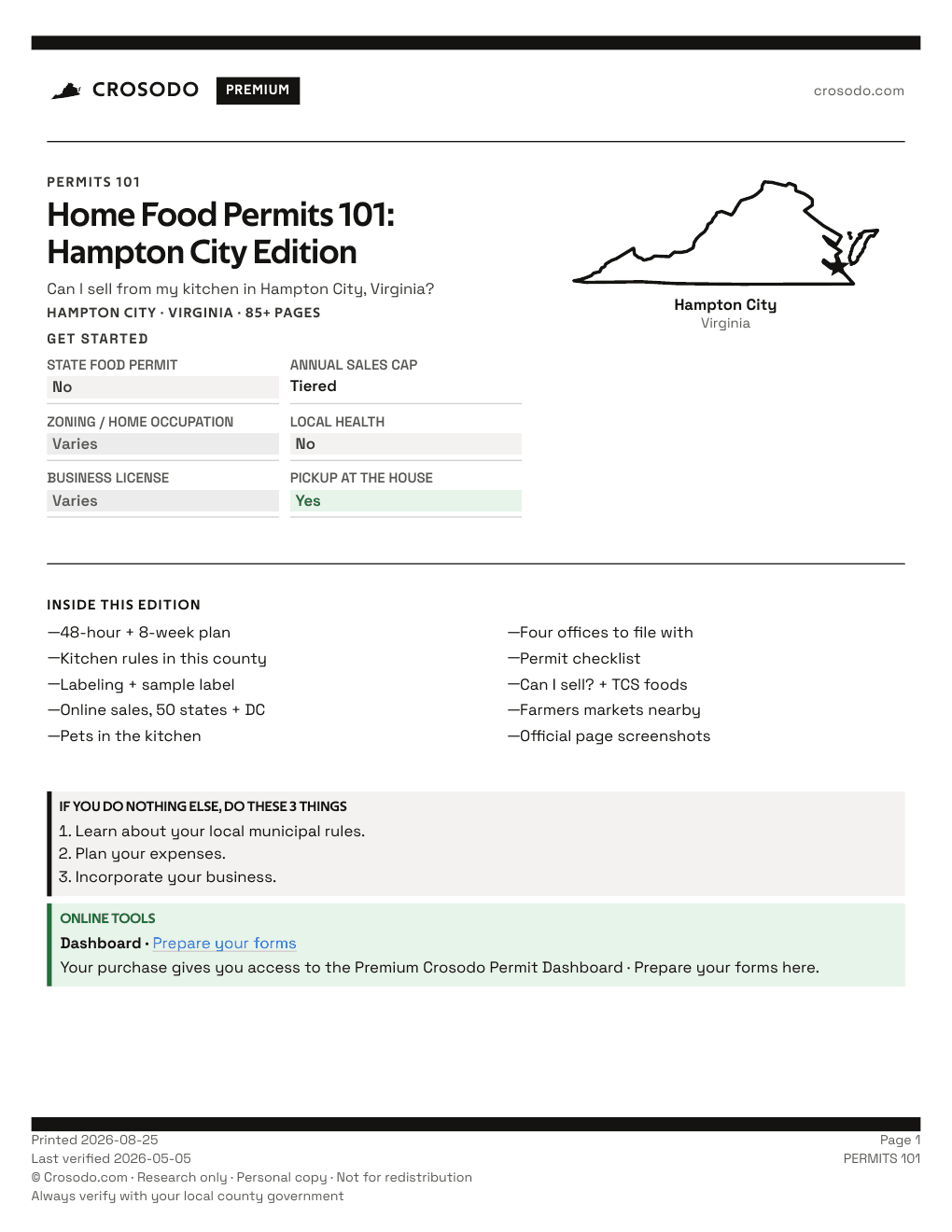 Permit Guide 101 cover for Hampton City