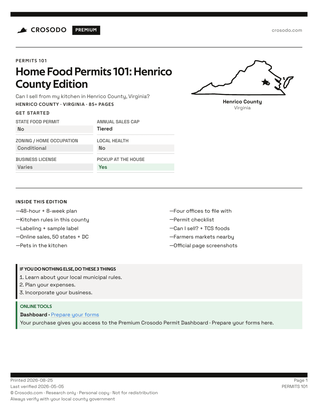 Permit Guide 101 cover for Henrico County
