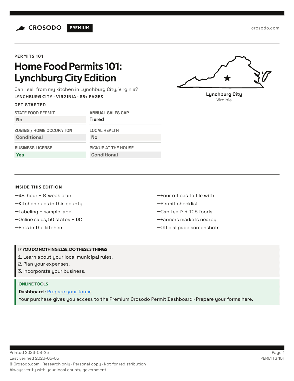 Permit Guide 101 cover for Lynchburg City