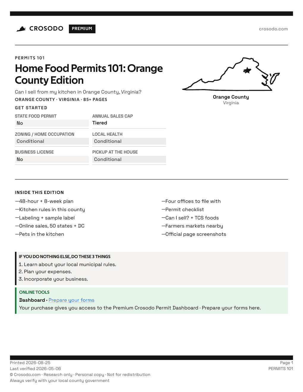 Permit Guide 101 cover for Orange County