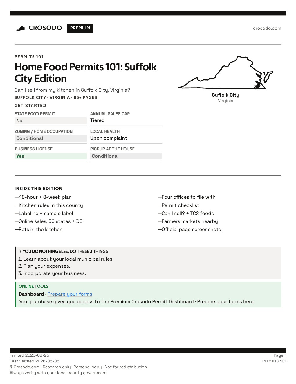 Permit Guide 101 cover for Suffolk City