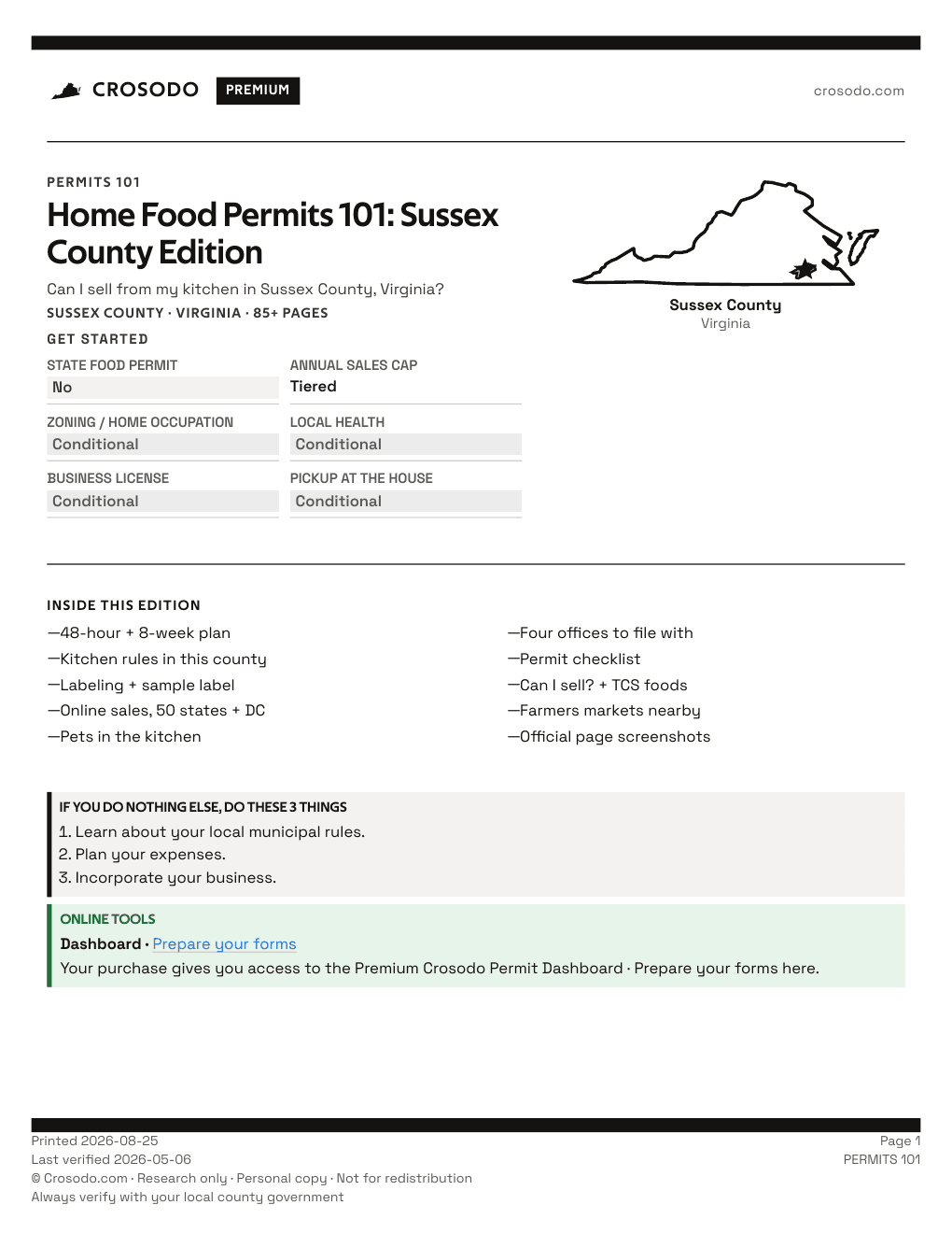 Permit Guide 101 cover for Sussex County