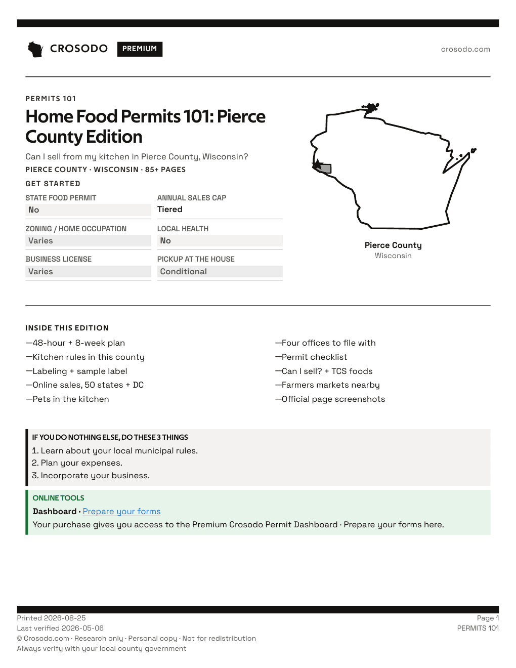 Permit Guide 101 cover for Pierce County