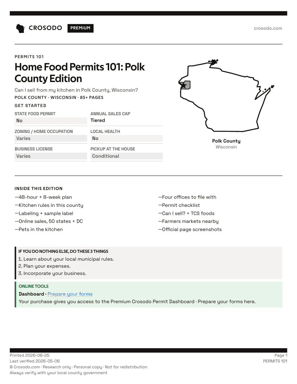 Permit Guide 101 cover for Polk County