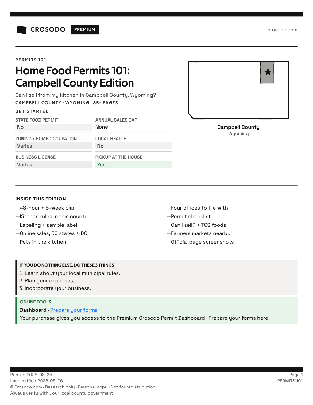 Permit Guide 101 cover for Campbell County