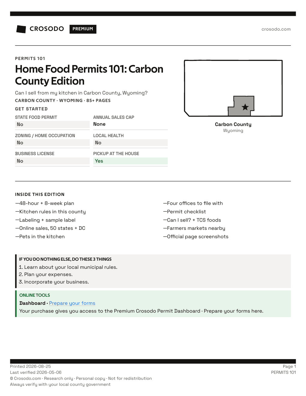Permit Guide 101 cover for Carbon County