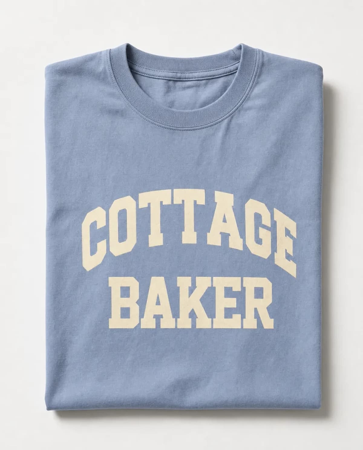 Cottage Baker t-shirt — folded