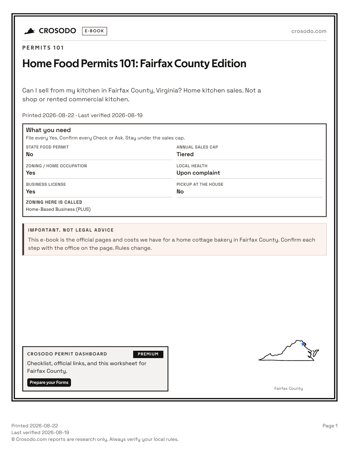 Permit Guide 101 cover (Fairfax County sample)