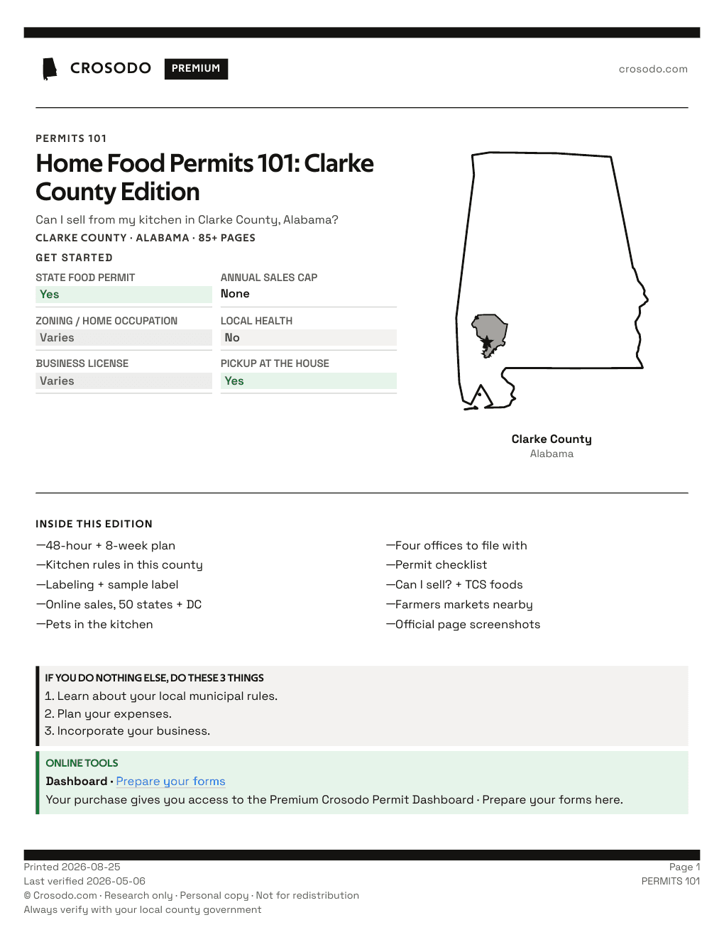 Permit Guide 101 cover for Clarke County