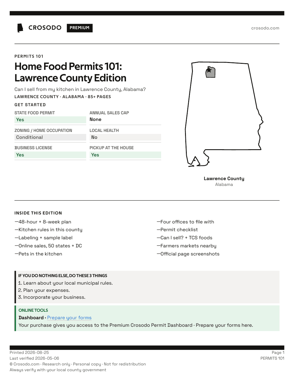 Permit Guide 101 cover for Lawrence County