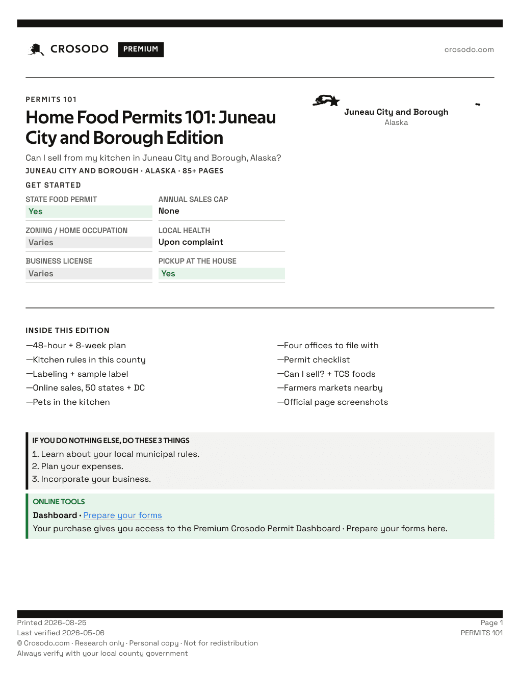 Permit Guide 101 cover for Juneau City and Borough