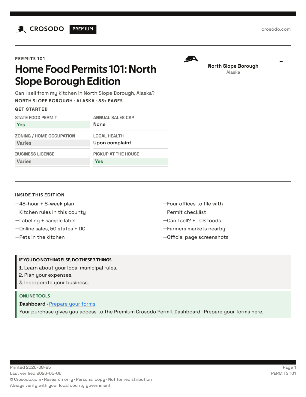 Permit Guide 101 cover for North Slope Borough