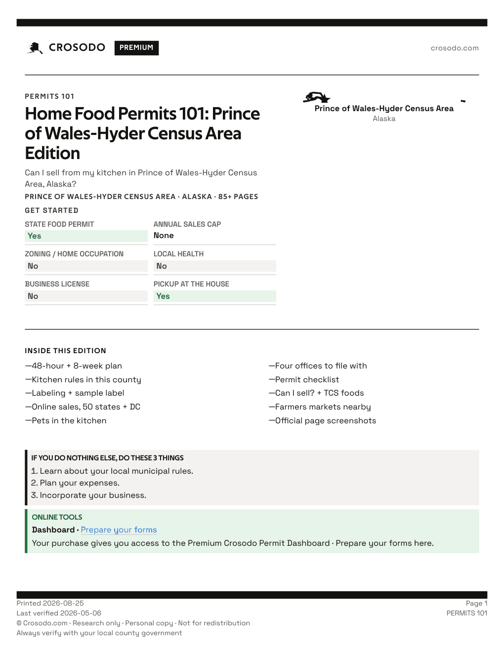 Permit Guide 101 cover for Prince of Wales-Hyder Census Area
