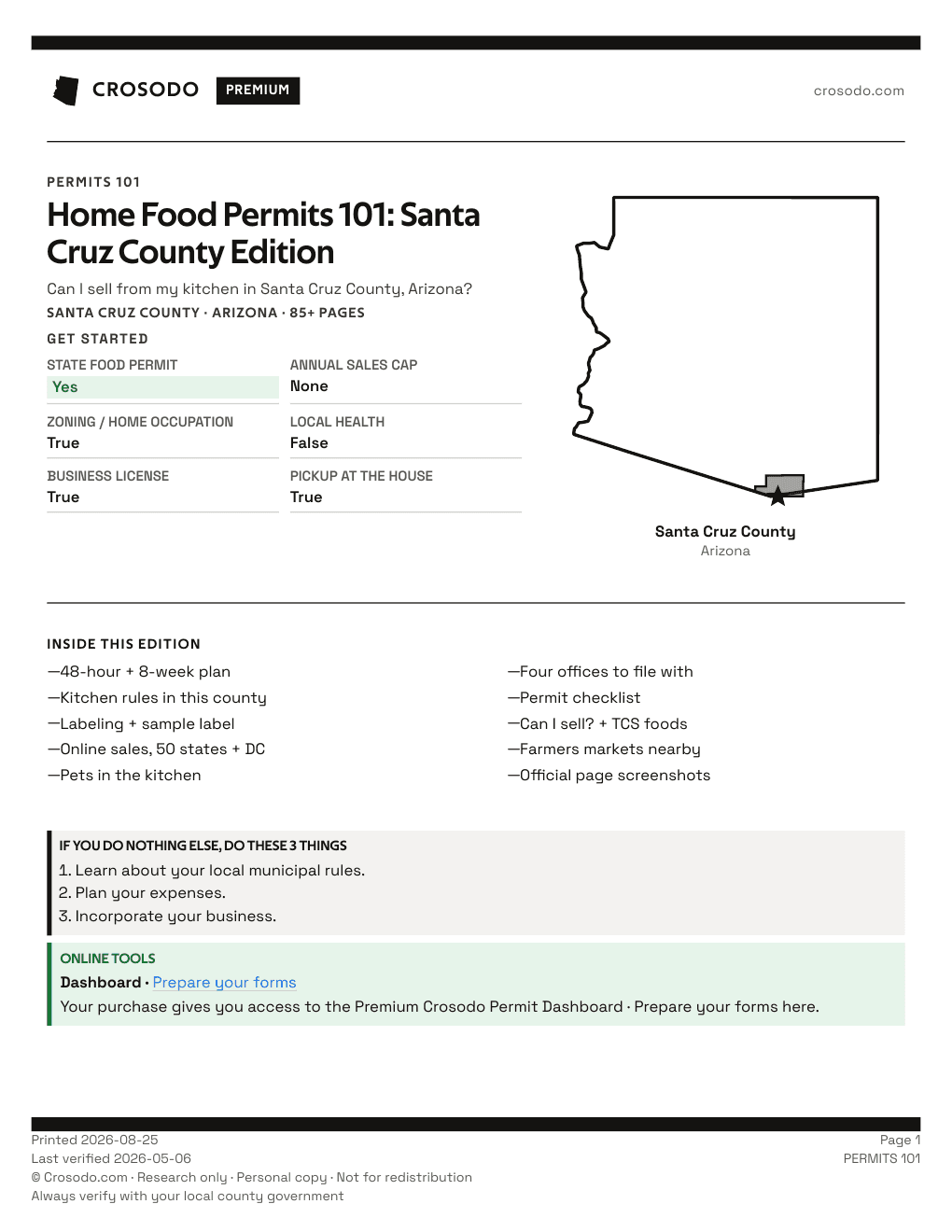 Permit Guide 101 cover for Santa Cruz County