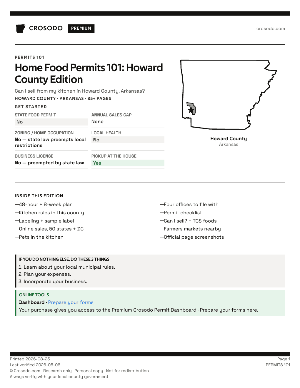 Permit Guide 101 cover for Howard County