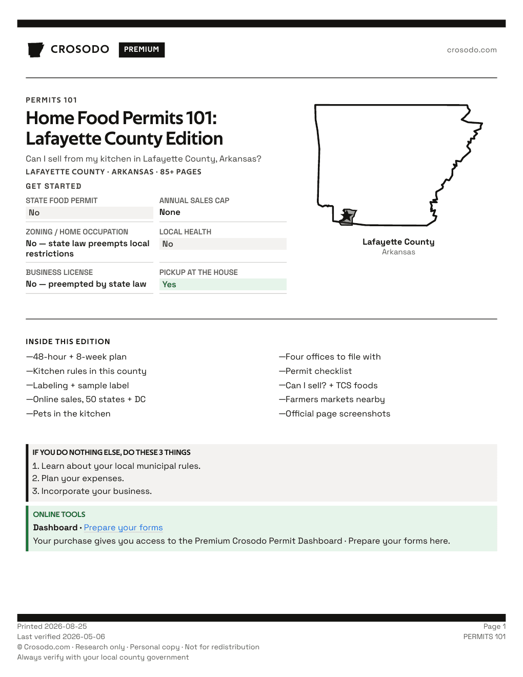 Permit Guide 101 cover for Lafayette County