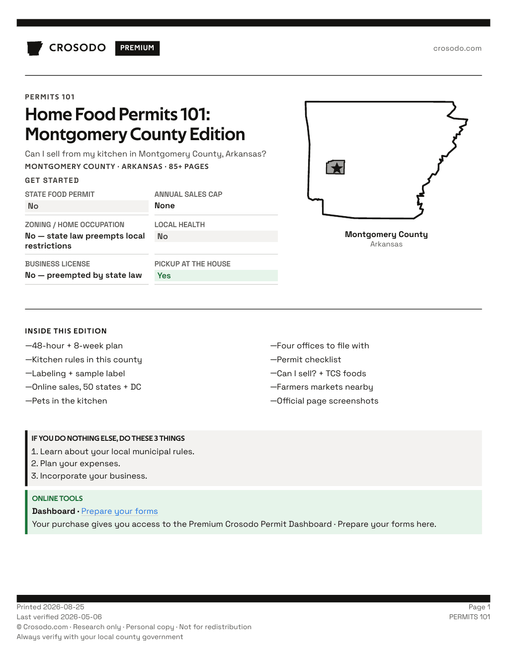 Permit Guide 101 cover for Montgomery County