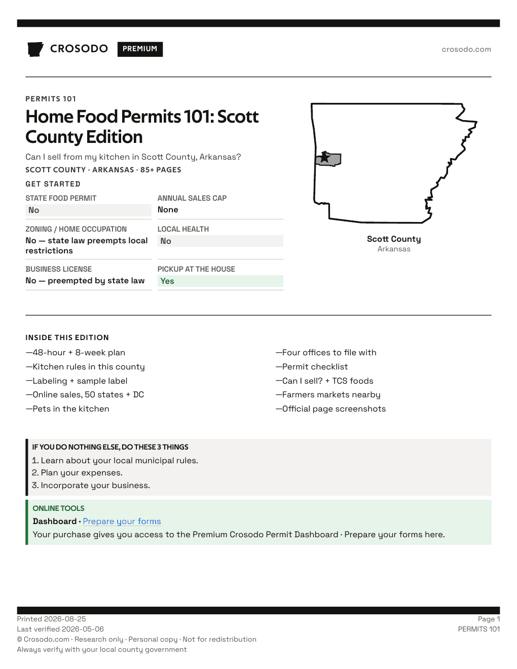 Permit Guide 101 cover for Scott County