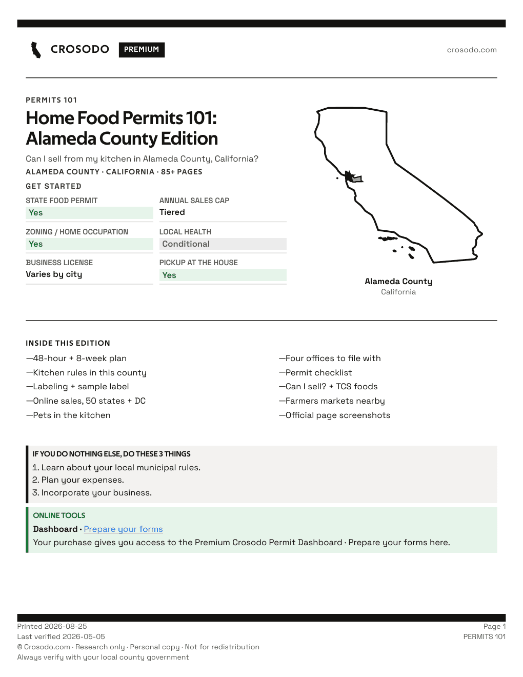 Permit Guide 101 cover for Alameda County