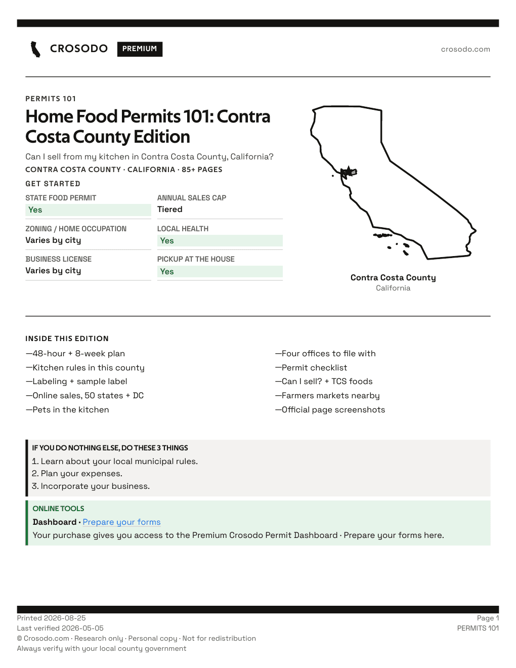 Permit Guide 101 cover for Contra Costa County