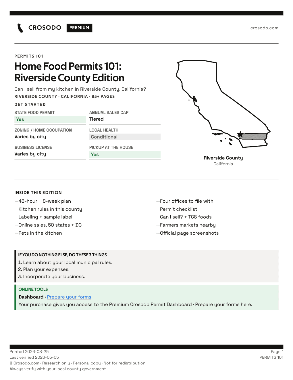 Permit Guide 101 cover for Riverside County