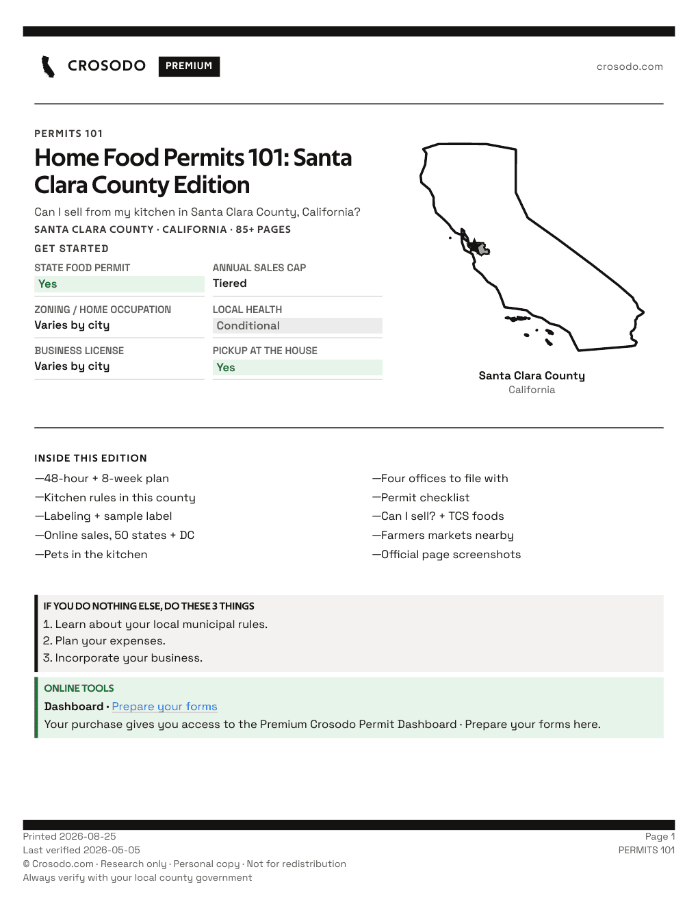 Permit Guide 101 cover for Santa Clara County