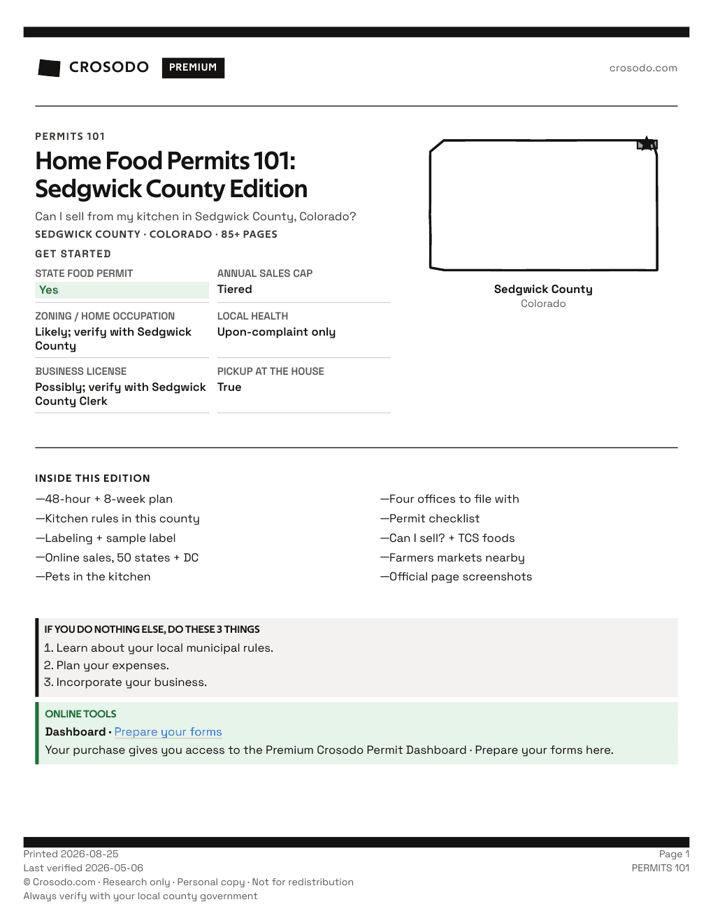 Permit Guide 101 cover for Sedgwick County