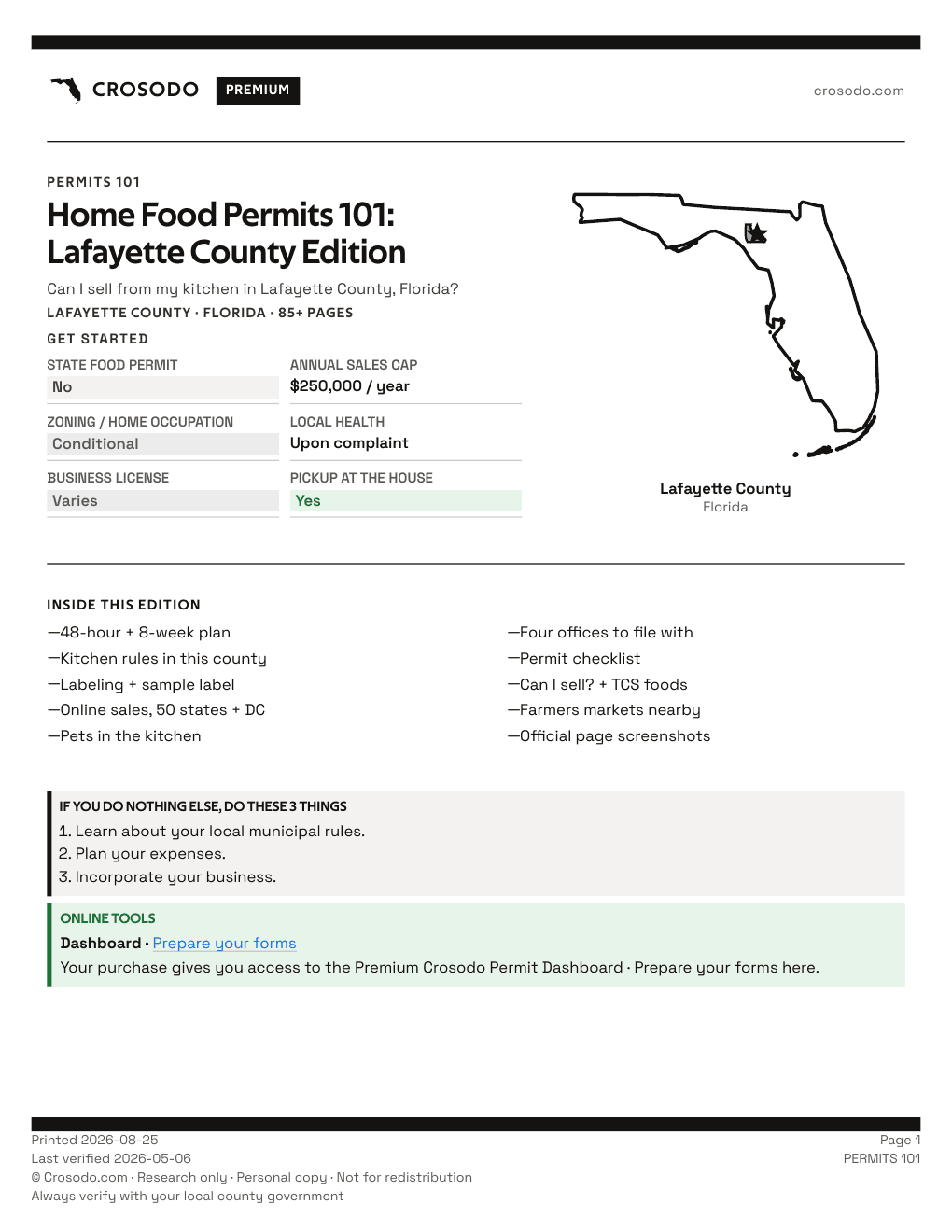 Permit Guide 101 cover for Lafayette County