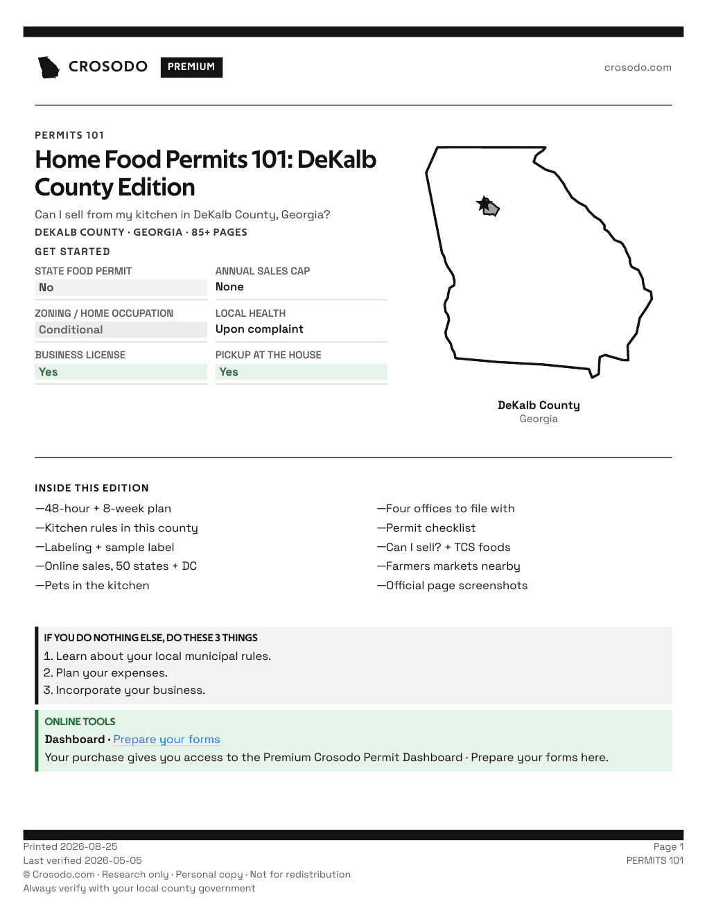 Permit Guide 101 cover for DeKalb County