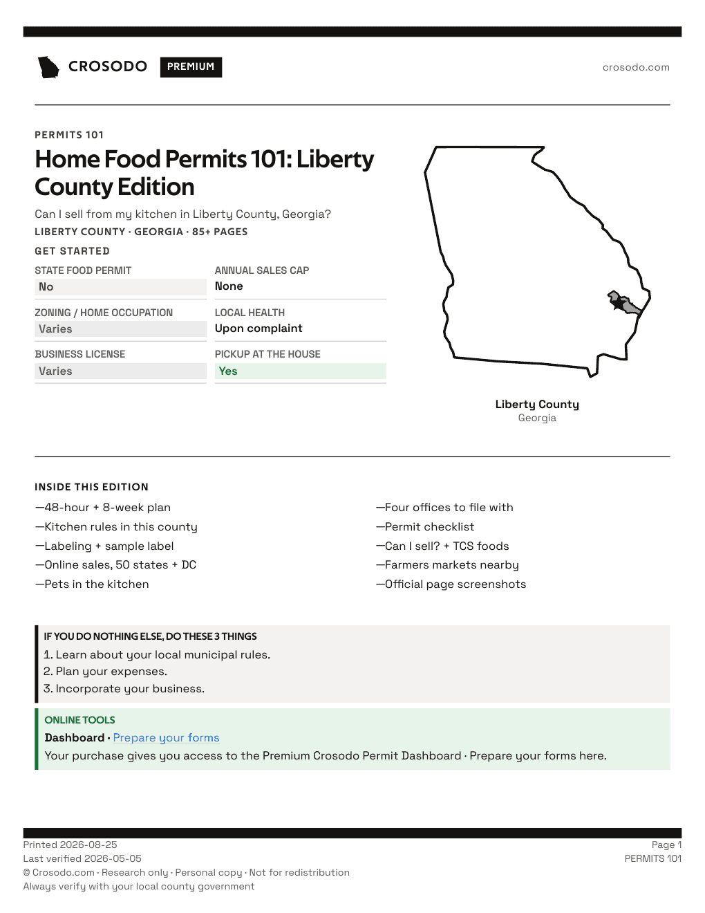 Permit Guide 101 cover for Liberty County