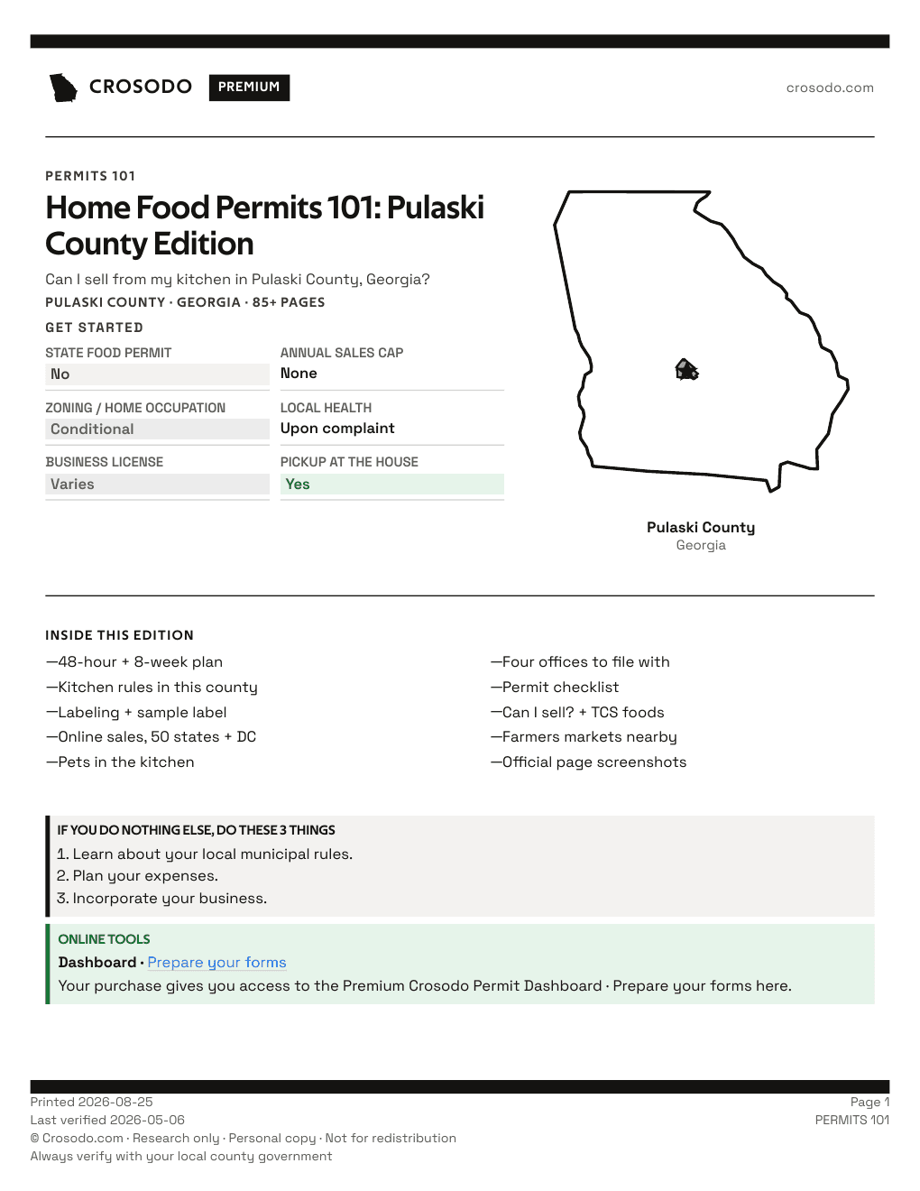 Permit Guide cover for Pulaski County